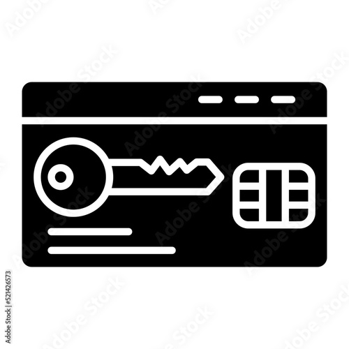 Keycard Glyph Icon