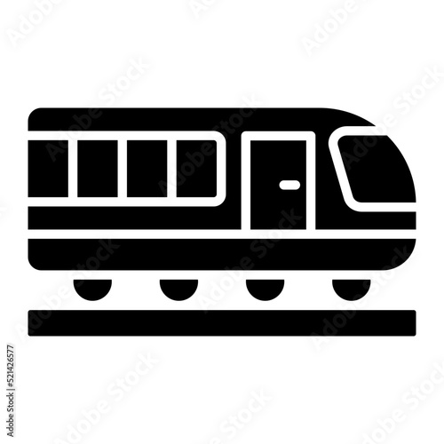 Train Glyph Icon