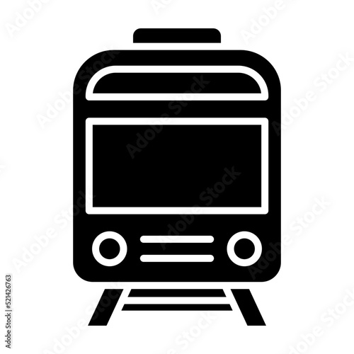 Train Glyph Icon