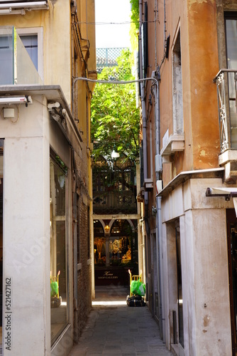 Fototapeta Naklejka Na Ścianę i Meble -  Venice Building old architecture streets italy lamp san marco important buildings Church small allies window gate arch 