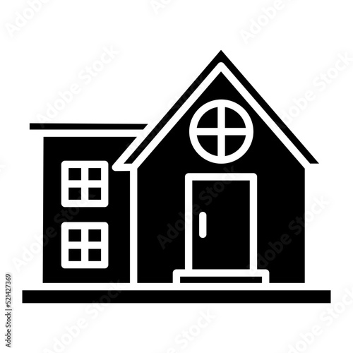 Bungalow Glyph Icon
