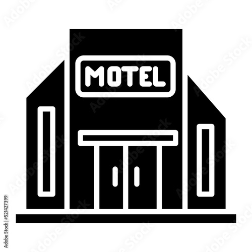 Motel Glyph Icon