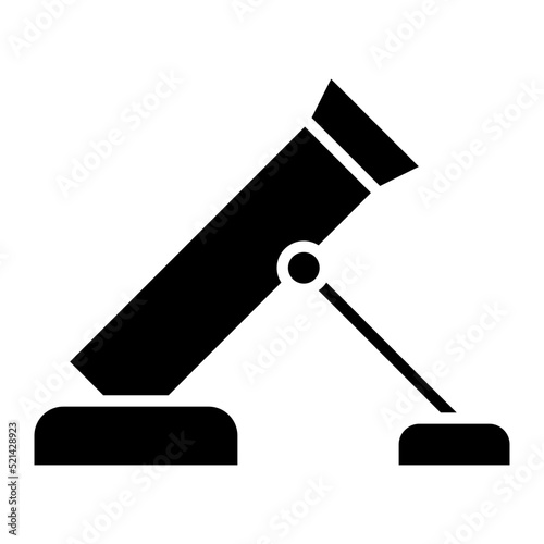 Army Mortar Line Icon