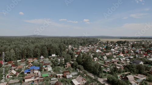 There are many residential houses and households in nature of Ural