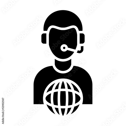 Translator Glyph Icon