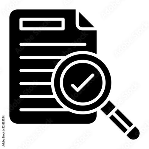 Audit Glyph Icon