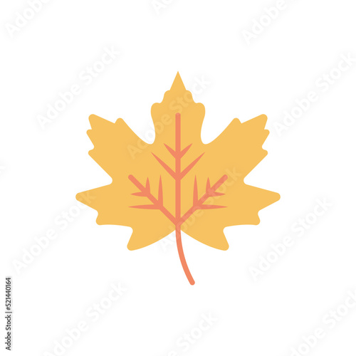 Maple Leaf vector Flat Icon Design illustration. Halloween Symbol on White background EPS 10 File