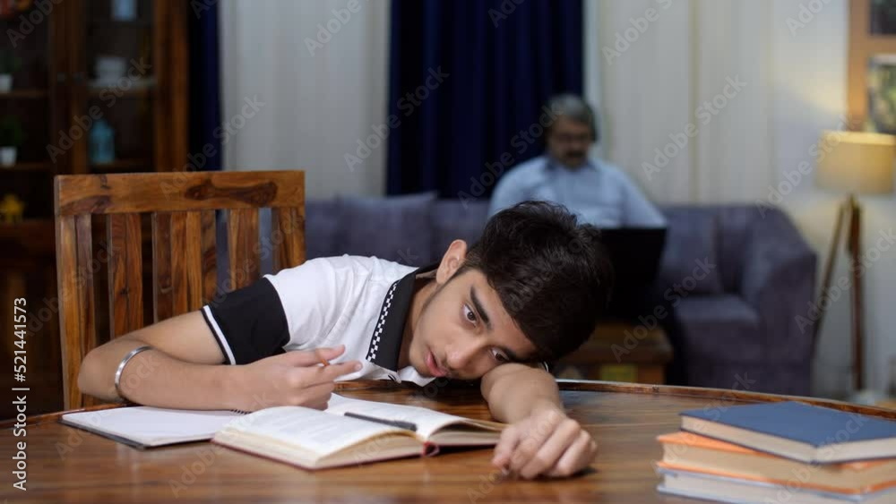 Uninterested Work A teenage boy uninterested in studying - hates studying hates school ...