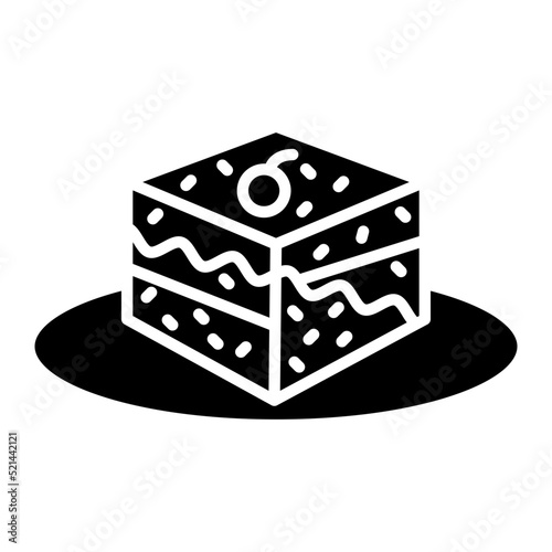 Tiramisu Line Icon