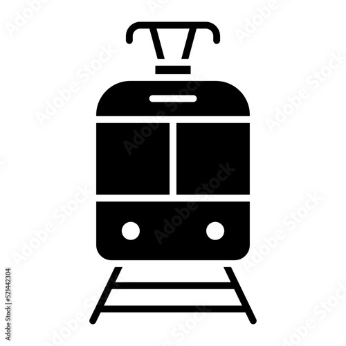 Tramcar Line Icon