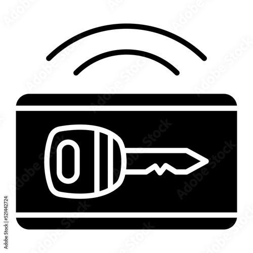 Smart Keycard Line Icon