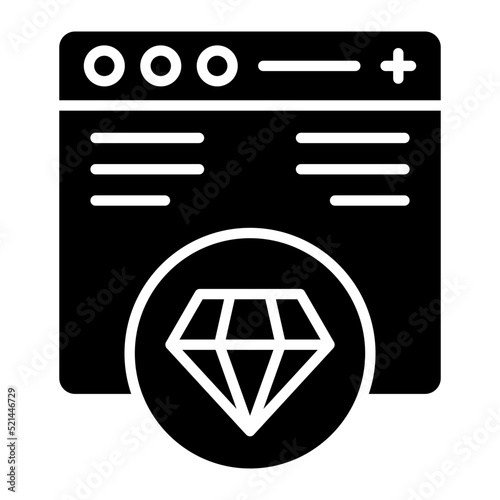 Premium Website Line Icon