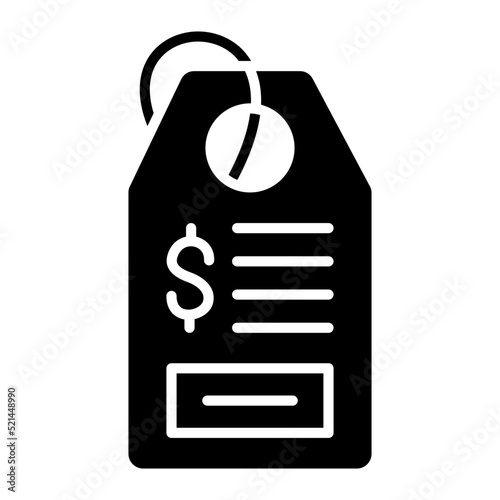 Price Tag Line Icon