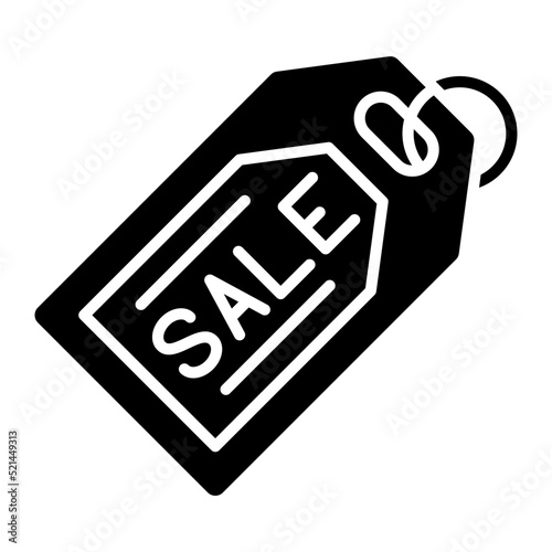Sale Tag Line Icon