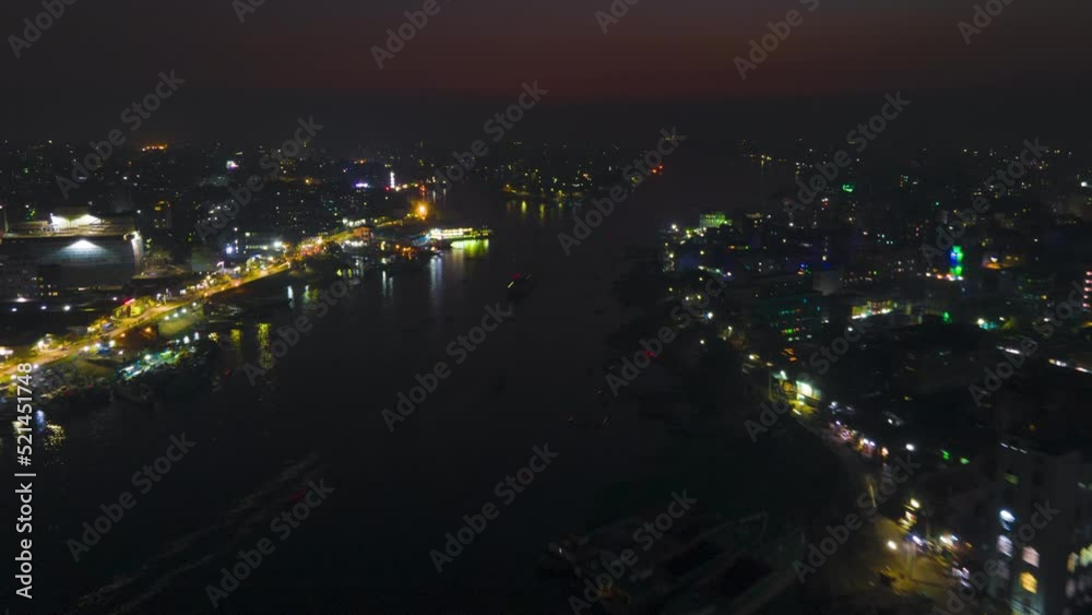 custom made wallpaper toronto digitalAmazing evening to night hyperlapse of a river side city. Aerial Timelapse. Outstanding colorful twilight sky.