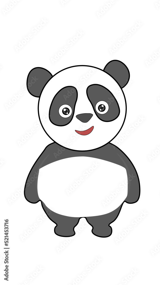 Naklejka premium Baby Panda