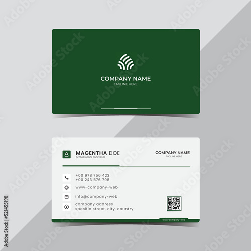 Wallpaper Mural green business card design Torontodigital.ca