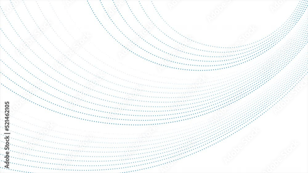 Hi-tech abstract background with blue dotted curved wavy lines. Seamless looping motion design. Video animation Ultra HD 4K 3840x2160 Hi-tech abstract background with blue dotted curved wavy lines. Seamless looping motion design. Video animation Ultra HD 4K 3840x2160