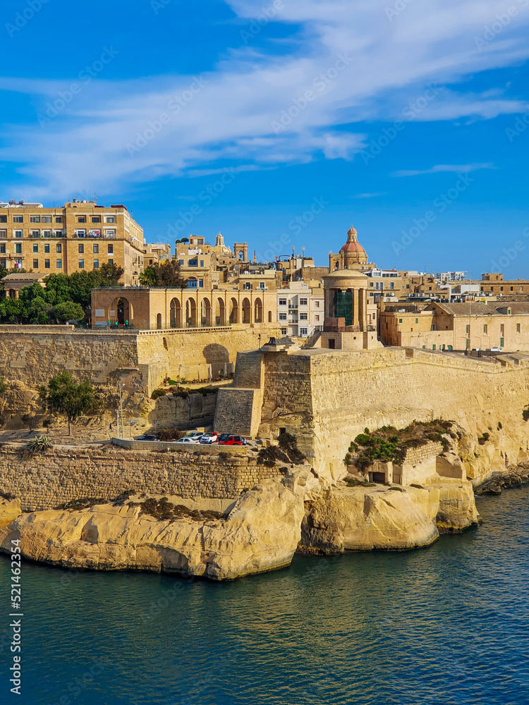 Vista del porto di La Valletta, Malta