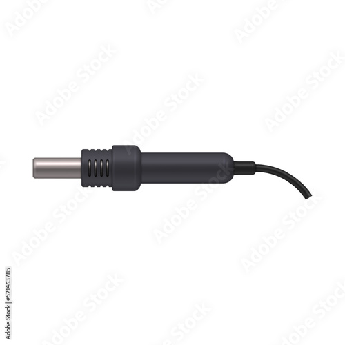 Hot air gun for soldering station. Vector illustration.