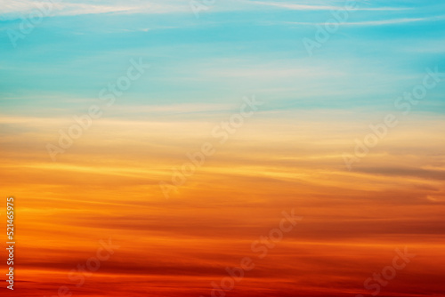Amazing cloudscape on the sky at sunset. © serjiob74