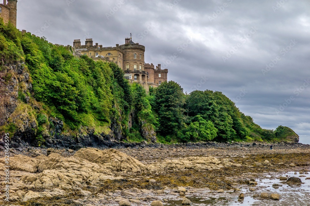 View of Culzean Castle from the beach