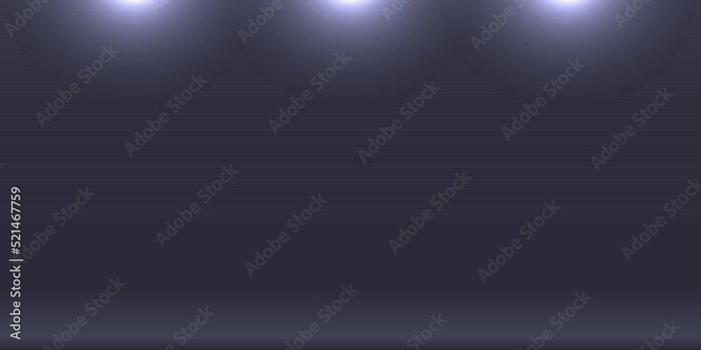 Abstract Simple Dark Background Stage with Soft Light. Vector Illustration.