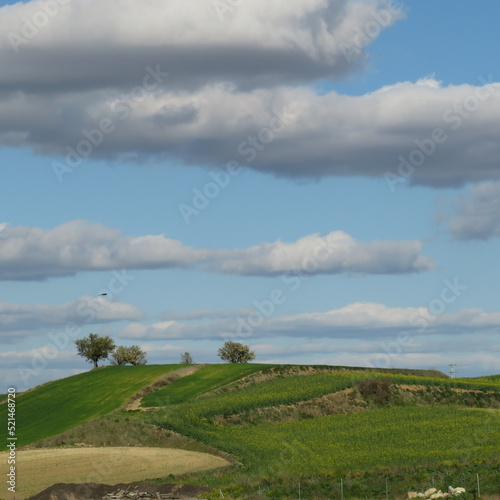 clouds over the river