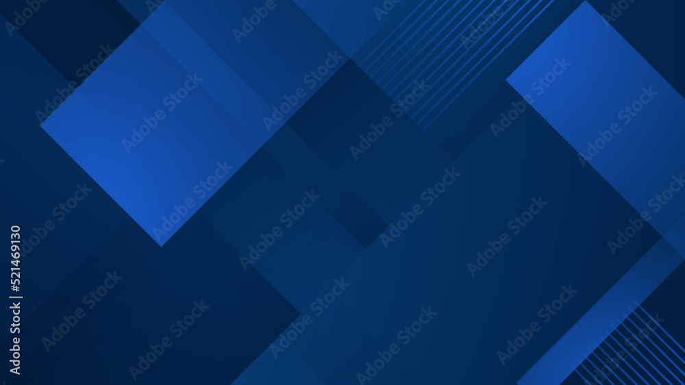 Abstract background design with blue geometric shapes. Modern dark blue background. Vector abstract graphic design banner pattern background template. Abstract background design with blue geometric shapes. Modern dark blue background. Vector abstract graphic design banner pattern background template.
