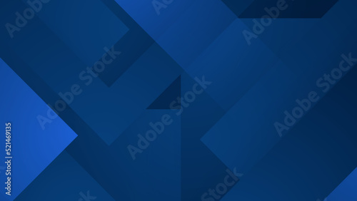 Fototapeta Naklejka Na Ścianę i Meble -  Abstract background design with blue geometric shapes. Modern dark blue background. Vector abstract graphic design banner pattern background template.