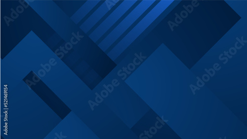 Abstract background design with blue geometric shapes. Modern dark blue background. Vector abstract graphic design banner pattern background template.
