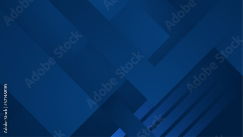 Abstract background design with blue geometric shapes. Modern dark blue background. Vector abstract graphic design banner pattern background template.