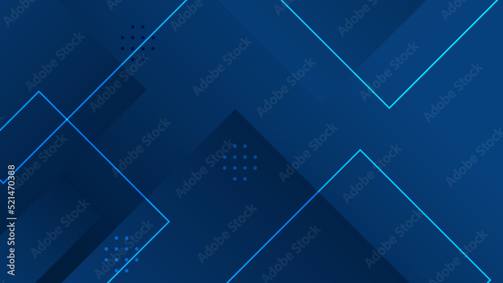 Modern professional blue vector abstract technology business background  with lines and geometric shapes. Dark blue abstract background for business  presentation, social media template, poster, and ads Stock Vector | Adobe  Stock