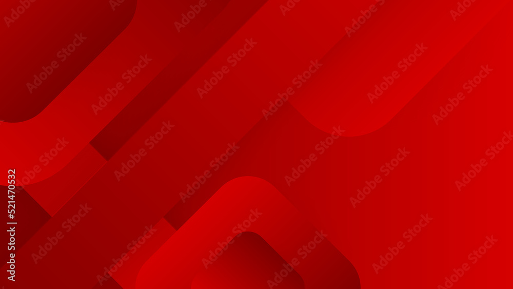 Fototapeta premium Abstract geometric red background