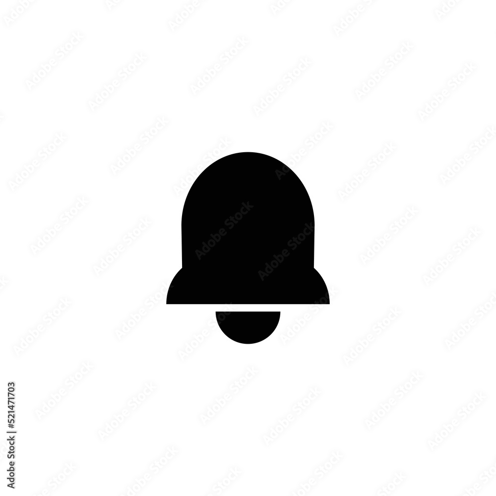 Notification Icon, Bell Icon Sign Vector Isolated on White Artboard Notification Icon, Bell Icon Sign Vector Isolated on White Artboard