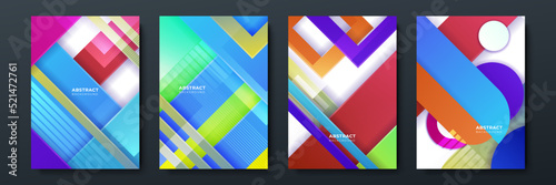 Colourful abstract background for poster, cover, brochure, presentation, annual report. Colorful geometric background, vector illustration. Modern wallpaper design for social media, idol poster.