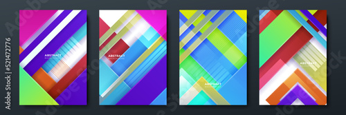Colourful abstract background for poster, cover, brochure, presentation, annual report. Colorful geometric background, vector illustration. Modern wallpaper design for social media, idol poster.