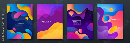 Colourful abstract background for poster, cover, brochure, presentation, annual report. Colorful geometric background, vector illustration. Modern wallpaper design for social media, idol poster.