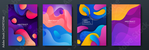 Colourful abstract background for poster, cover, brochure, presentation, annual report. Colorful geometric background, vector illustration. Modern wallpaper design for social media, idol poster.