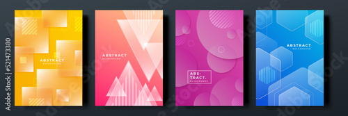 Colourful abstract background for poster, cover, brochure, presentation, annual report. Colorful geometric background, vector illustration. Modern wallpaper design for social media, idol poster.