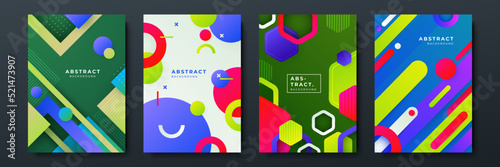 Colourful abstract background for poster, cover, brochure, presentation, annual report. Colorful geometric background, vector illustration. Modern wallpaper design for social media, idol poster.