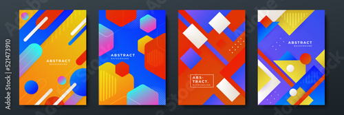 Colourful abstract background for poster, cover, brochure, presentation, annual report. Colorful geometric background, vector illustration. Modern wallpaper design for social media, idol poster.
