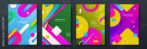 Colourful abstract background for poster, cover, brochure, presentation, annual report. Colorful geometric background, vector illustration. Modern wallpaper design for social media, idol poster.