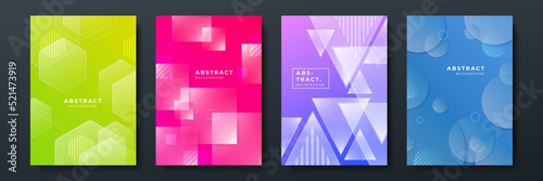 Colourful abstract background for poster, cover, brochure, presentation, annual report. Colorful geometric background, vector illustration. Modern wallpaper design for social media, idol poster.