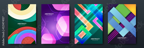 Colourful abstract background for poster, cover, brochure, presentation, annual report. Colorful geometric background, vector illustration. Modern wallpaper design for social media, idol poster.