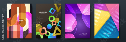 Colourful abstract background for poster, cover, brochure, presentation, annual report. Colorful geometric background, vector illustration. Modern wallpaper design for social media, idol poster.