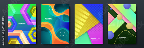 Colourful abstract background for poster, cover, brochure, presentation, annual report. Colorful geometric background, vector illustration. Modern wallpaper design for social media, idol poster.