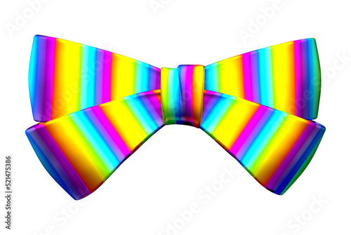 LGBTQ bow-knot 2- 3d rendering - illustration
