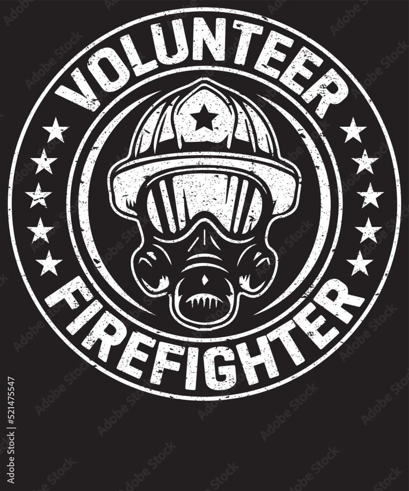 Obraz premium volunteer firefighter