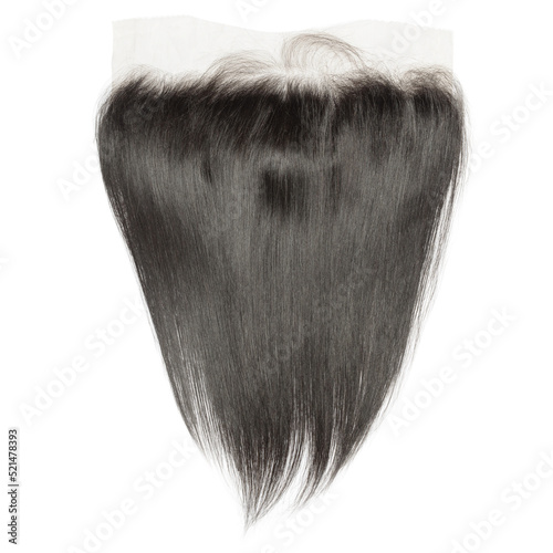 Natural straight black virgin remy human hair lace frontal 